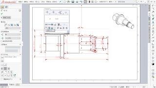 SOLIDWORKS 尺寸調色盤 : 自動排列尺寸