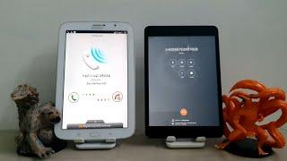 ipad mini 1 VS Samsung Tab note 8 incoming call and outgoing call