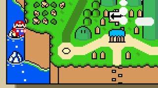 Secret Level in Super Mario World: All Yoshi Colors