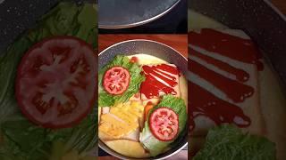 sausage sandwich #shorts #food #foodie #recipe #cooking #asmr