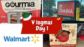 Unboxing Gourmia Air Fryer Oven, My Mini Fondue Pot, and More! | Vlogmas Day 1