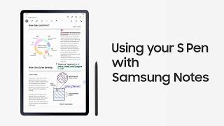 Galaxy Tab S7 | S7+: Using your S Pen with Samsung Notes | Samsungl