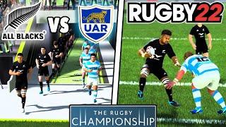 ALL BLACKS vs ARGENTINA - Rugby Championship 2024 - Rugby 22 Legend Difficulty Gameplay & Commentary