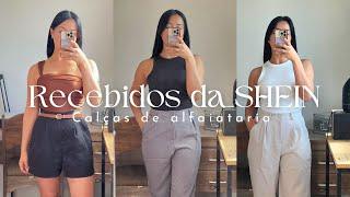 COMPRINHAS SHEIN 2024 | calças de alfaiataria & blusinhas elegantes 