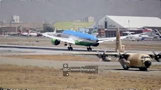 The first landing of Dreamliner at Mehrabad Airport