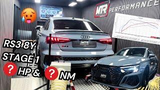 2021 Audi RS3 8Y | Dyno Runs STOCK VS STAGE 1 & Exhaust Sound