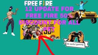 12 UPDATE FOR FREE FIRE 50% OFF ALL PET !! SK SAIDUL GAMING