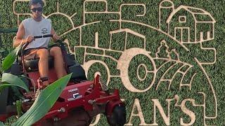 Cutting A 2 mile Corn Maze