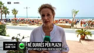 Top Channel/ Në Durrës për plazh/ Hotelet janë plot me pushues, por më pak shihen në plazh