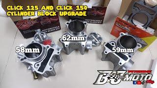 Click 125 62mm & 59mm / click 150 58mm cylinder block Upgrade price Reveal