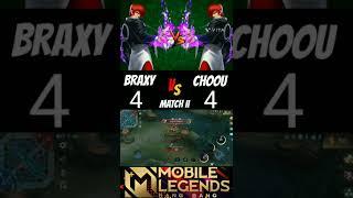 Braxy vs Choou in custom who will be win || Match 2 #braxy #choou #mlbb #shorts