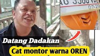 Dadakan..!! Catmontor warna oren