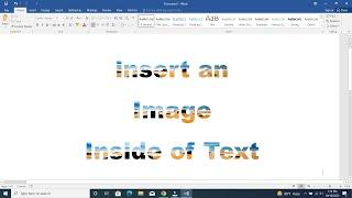 How to Insert an Image Inside of Text in Microsoft Word - MS Word Tutorial