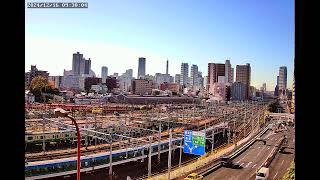 【Live】 鉄道ライブカメラ1　横浜市　東神奈川駅近くJR＆京急線が一望できる絶景ライブ配信　車両基地　サンライズ　国道1号線　渋滞情報　お天気カメラ　夜景　みなとみらい　H.view