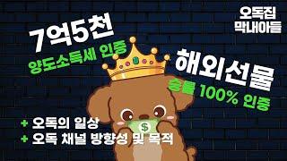 해외주식 7억 5천 양도소득세 수익인증, 해외선물 승률 100% 수익인증 (feat. 오독의 일상 및 채널 방향성 목적)