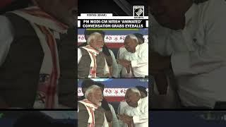 PM Modi, Bihar CM Nitish Kumar share light moments in Bihar’s Rohtas