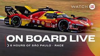 WEC Onboard the #50 LIVE race action at 6H São Paulo 2024 | Ferrari Hypercar