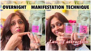 Shift your Reality with OVERNIGHT LAW OF MANIFESTATION TECHNIQUE | Two Cup Method Quantum Jumping