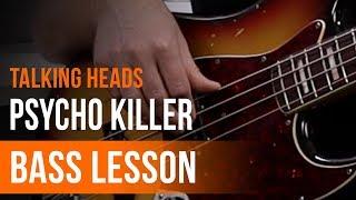 Talking Heads - 'Psycho Killer' Full Song Tutorial for Bass