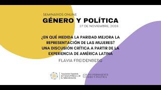 Seminario online de Género y Política - Segunda Sesión