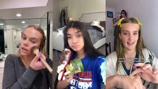 GRWM ( get ready with me ) Makeup storytime - TikTok compilation ️(skincare, makeup, outfits) # 8