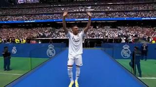 Kylian Mbappe welcomed by Real Madrid fans at packed Santiago Bernabeu Stadium ️