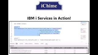 iChime! Roadmap to IBM i SQL Services Mastery with Sven Jansson