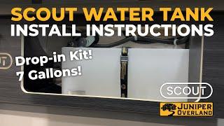 How to Install the Juniper Overland 7 Gal Water Tank Kit for Scout Campers