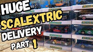 Mega Scalextric slot car delivery unboxing part 1