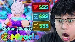 Miracle GOHAN (BEAST) SSS Max Stats Showcase is OVERPOWERED!