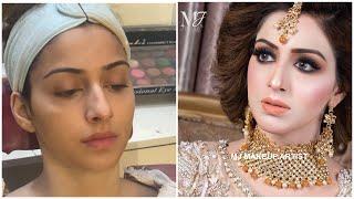 Modern Walima bridal makeup 2021// new method of smokey makeup Tutorial