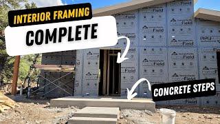 Building Up: Inside Framing and Concrete Steps Completed