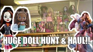 THRIFT WITH ME: I FOUND SO MANY DOLLS!! doll hunt & Haul: Barbie, Monster High, Disney, Bratz