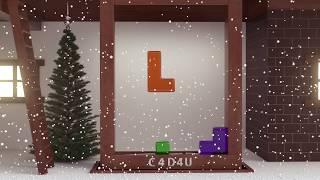 SOFTBODY TETRIS V18  Christmas | Winteredition ️ C4D4U