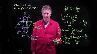 Electric Field of a Planar Charge via Gauss' Law | Physics with Professor Matt Anderson | M18-05