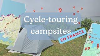 How I find cycle-touring campsites in France || Bikepacking Brittany and Normandy