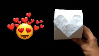 ️ How to Fold a Heart on Toilet Paper Roll - Easy Model