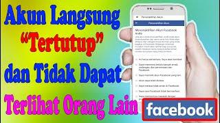 Cara Menonaktifkan Akun Facebook Agar Tidak Dapat Dilihat Orang Lain - Hadicun