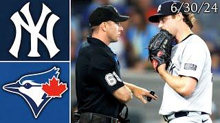 New York Yankees @ Toronto Blue Jays | Game Highlights | 6/30/24