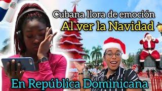 Cubana reacciona a la Navidad en República Dominicana  HASTA LAS LÁGRIMAS 