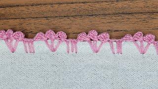 Orilla de una sola Vuelta | Para Servilletas a Crochet