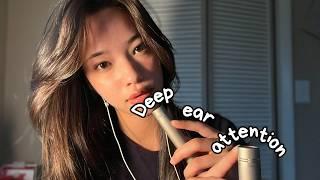 ASMR Deep Ear Attention Triggers for Sleep & RelaxingSoft Whisper Mouth Sounds Ear to Ear ️