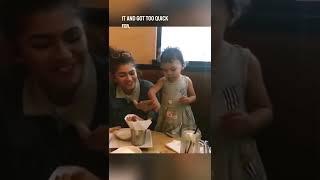 Zendaya’s niece jacked her food 