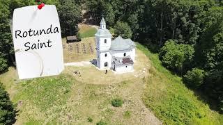 Rotunda Saint George Nitrianska Blatnica - Slovakia with drone