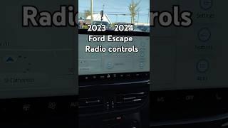 2023 -2024 Ford Escape - How do I turn the radio on or off? #shorts