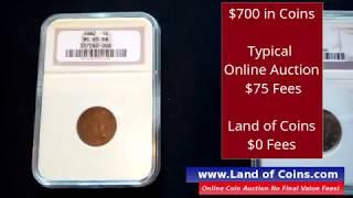 Rare Coin Online Auction No Fees | Land of Coins com