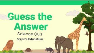 Science Quiz!! Come, solve and enjoy.#Srijan#Education#Quiz#Science