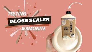 Testing the NEW Jesmonite GLOSS SEALER - Surprise awaits | Jesmonite sealer