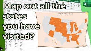 Hey, wanna make a cool Excel Chart of all the states you've been to?