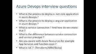 Azure Devops Interview questions | Azure Devops practical questions experienced